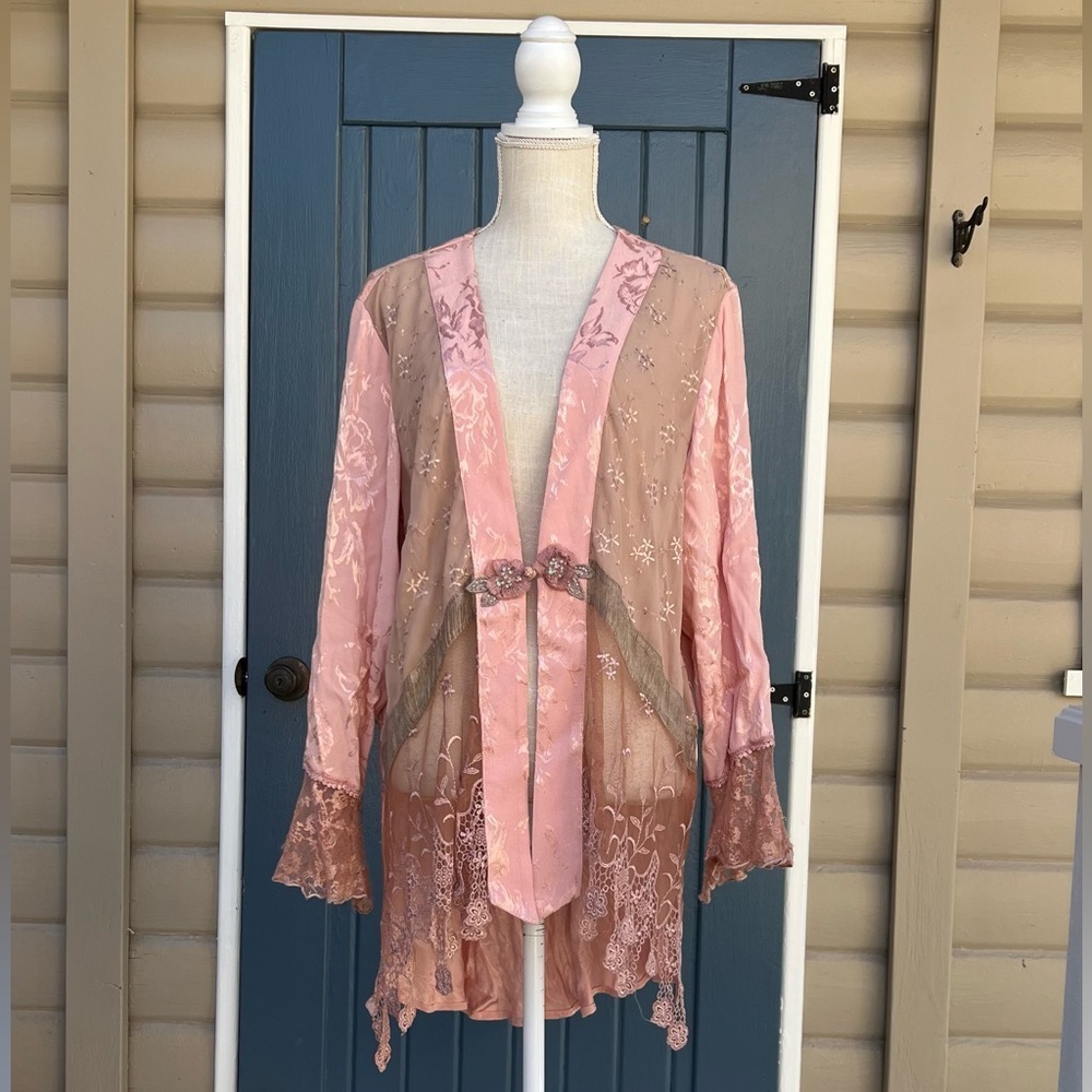 Y2K Spencer Alexis Kimono Style Cardigan / Blouse, Size 16